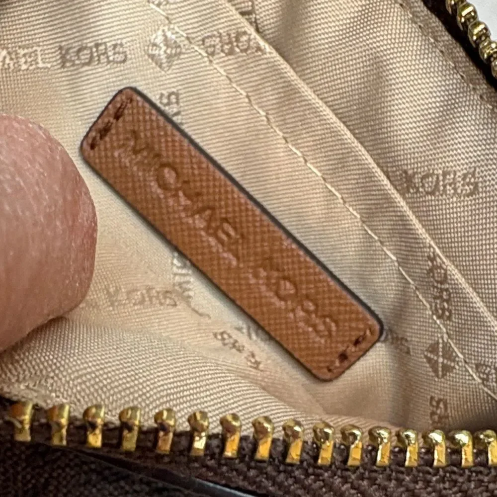 Michael Kors Wristlet Wallet Keychain Signature Logo MK Card Holder Key Chain